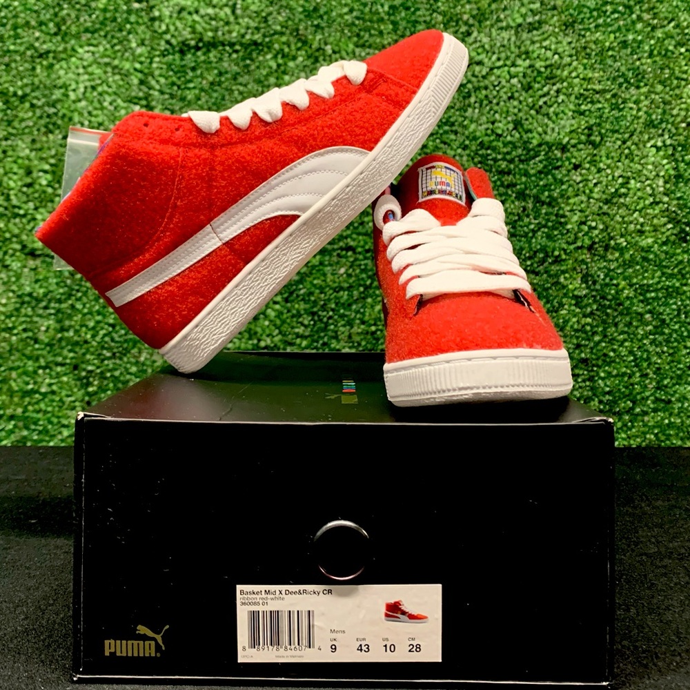 PUMA BASKET MID- DEE & RICKY (Ribbon Red/White)